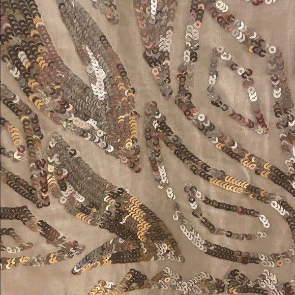 Calypso silver sequin linen mini shift dress - Picture 2 of 7